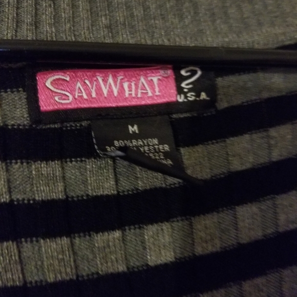 Black and Gray striped dress - Picture 4 of 4